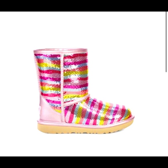 Kids UGG Rainbow Sequined Boot - Picture 3 of 4